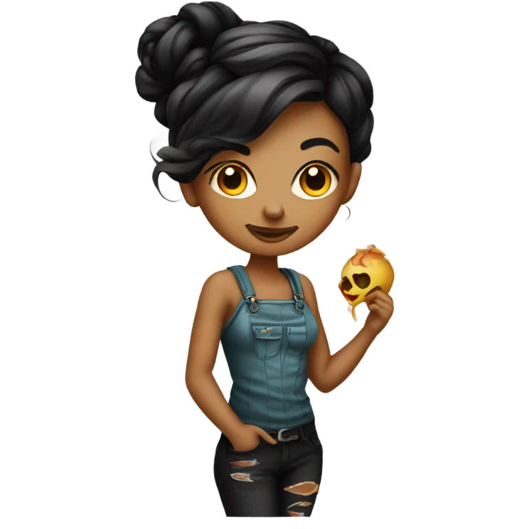 Tattoo artist girl emoji