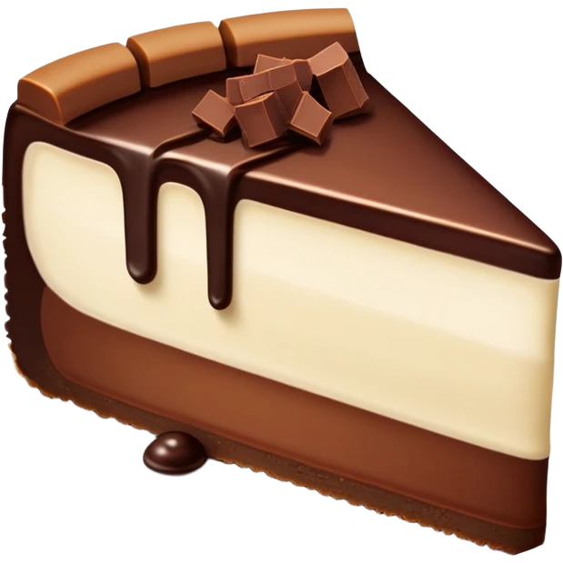 Chocolate cheesecake  emoji