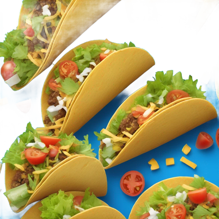 Blue taco emoji