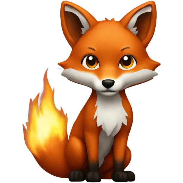 fox out of fire emoji