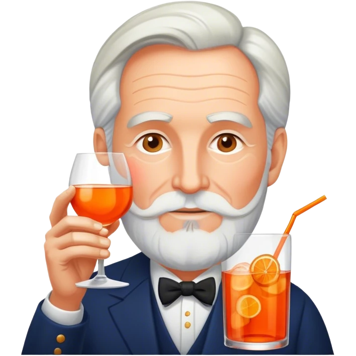 LEE CLOW DRINKING APEROL SPRITZ emoji