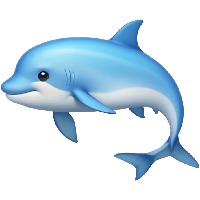 Delfino realistico di lato emoji