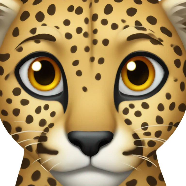 Cheetah heart emoji