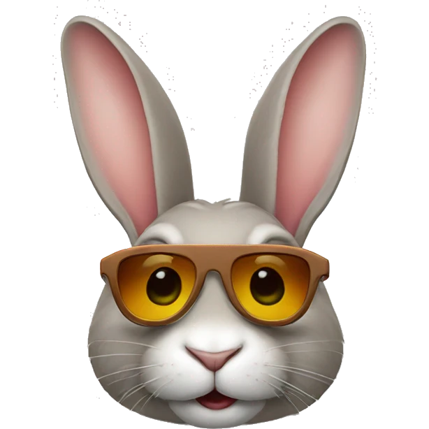 rabbit sun glasses emoji