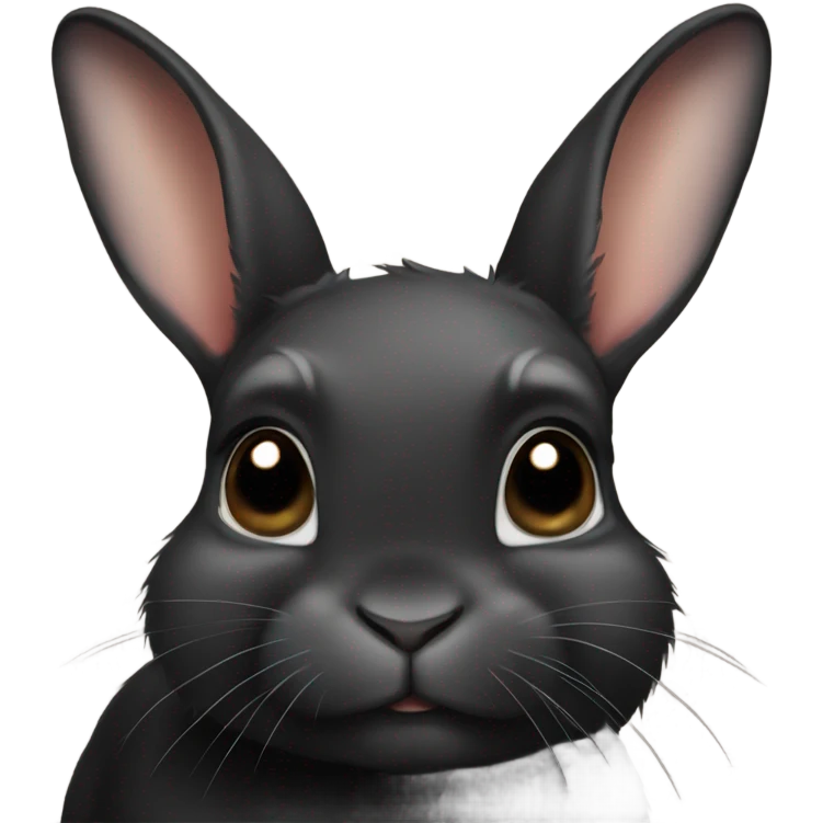 black Netherland dwarf rabbit emoji