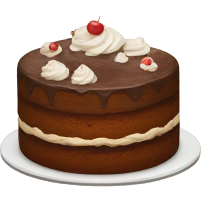 cake brown emoji