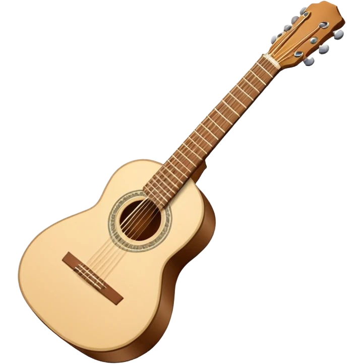 emoji de violão acústico mas apenas o corntorno branco em volta do violao fazendo o formato de um violão, sendo dentro desse contorno oco, sem nada, nenhuma cor ou imagem emoji