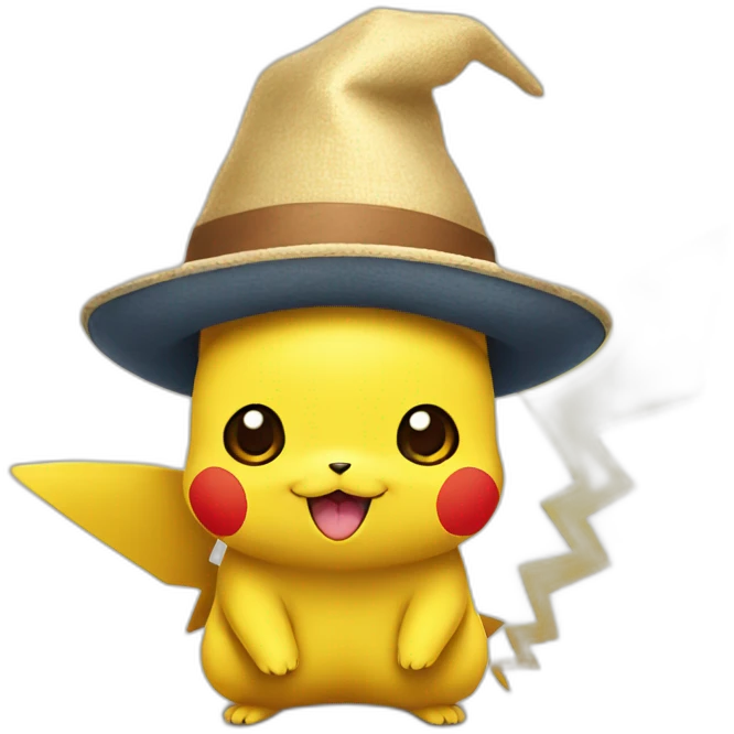 pikachu with hat emoji