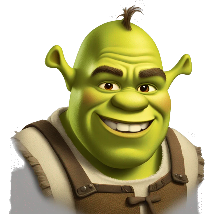 shrek from dreamworkss. emoji