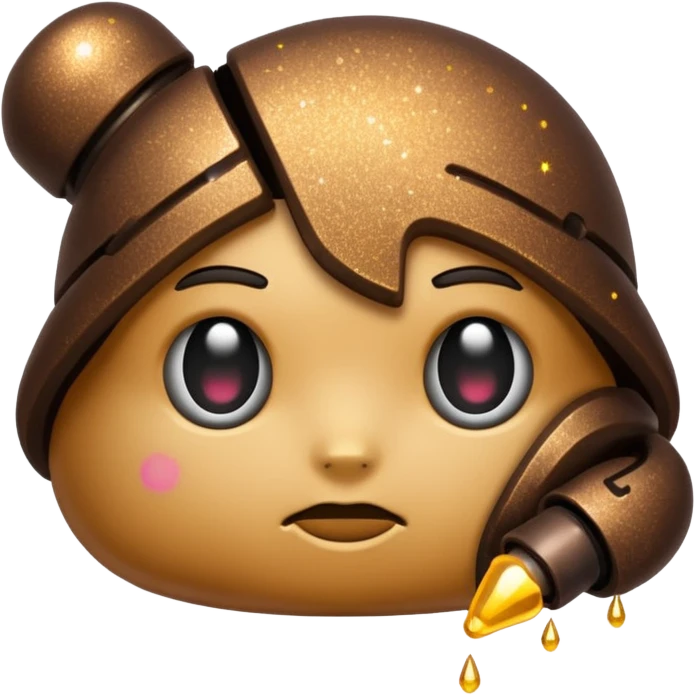 glitter poops brown cyberpunk emoji