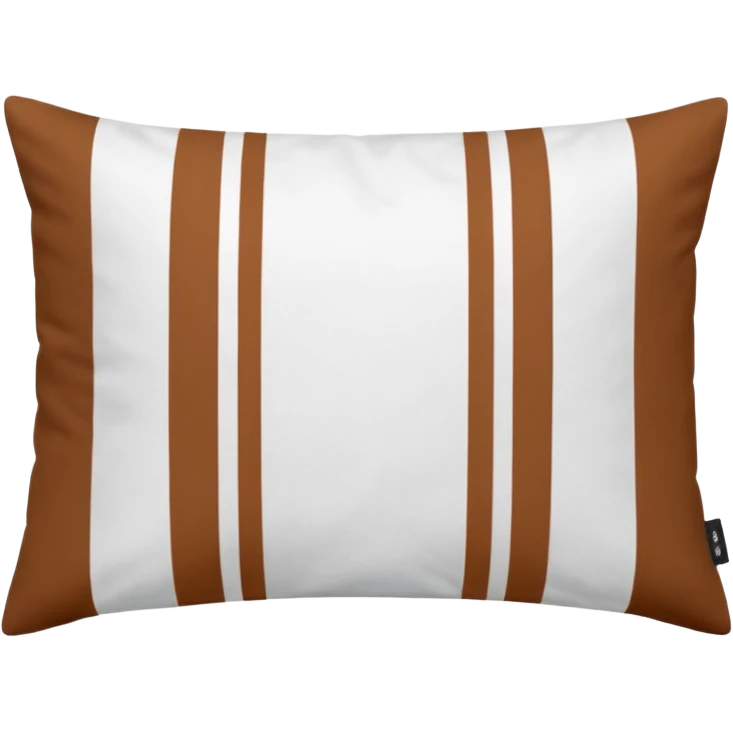 pillow case bedding from the danish brand TEKLA with small white and brown stripes emoji