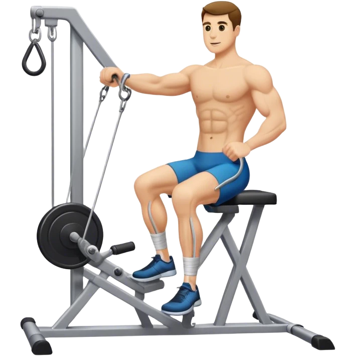 man cable-machine-leg-exercise emoji
