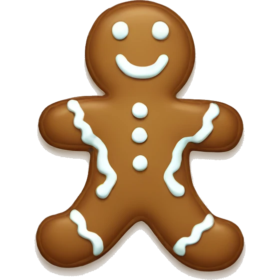 gingerbread man emoji