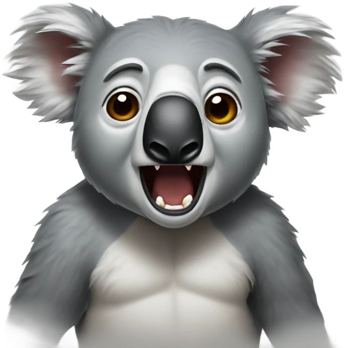 Rabid koala emoji