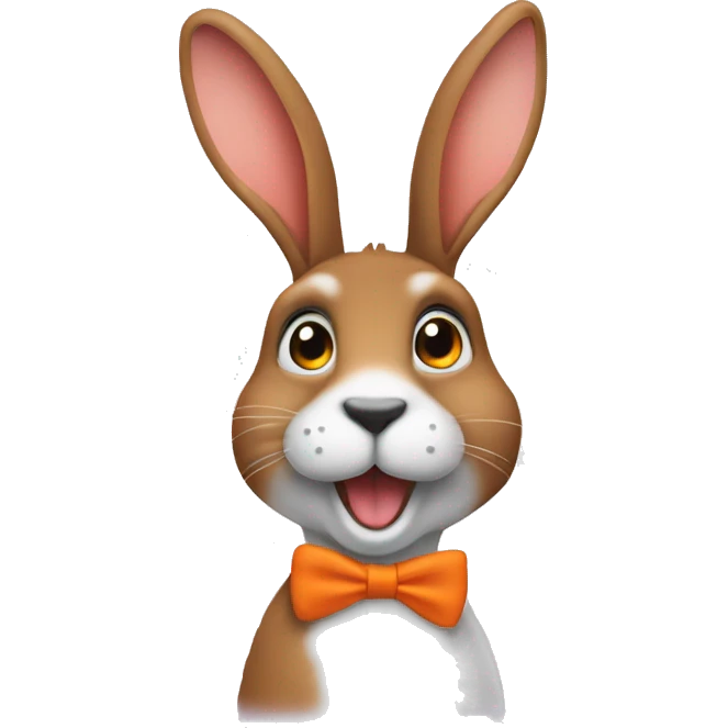 Hase mit Karotten  emoji