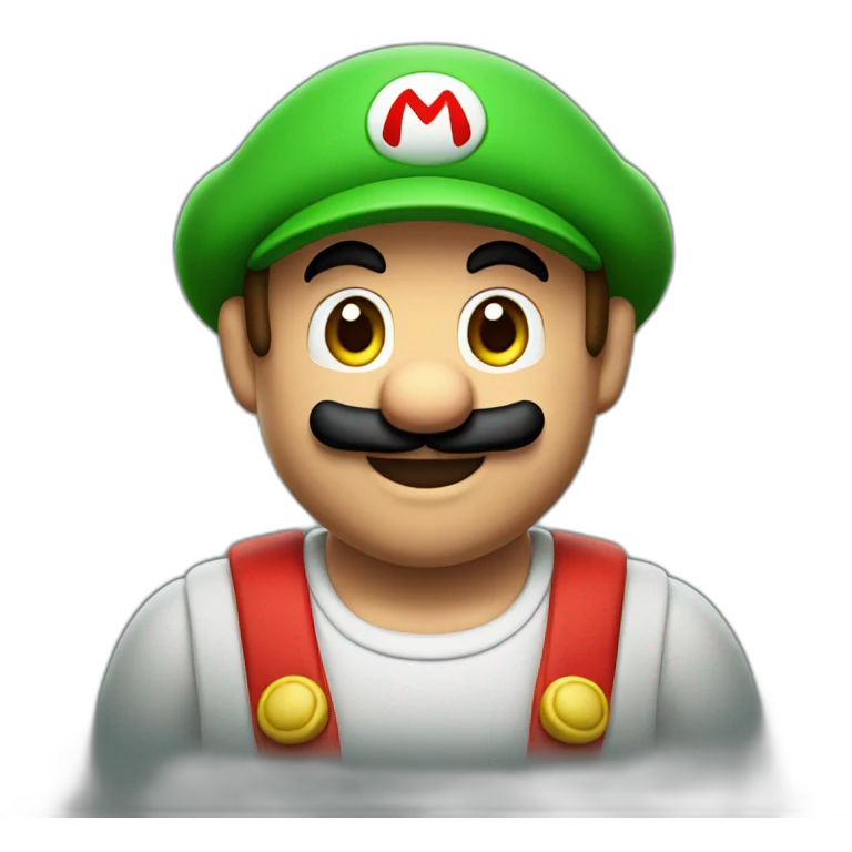 Mario bros with no mustache emoji
