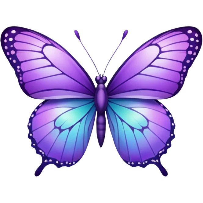 Purple butterfly emoji