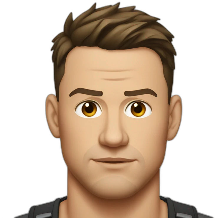 Channing Tatum serious emoji