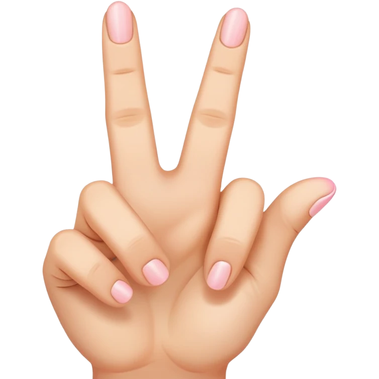 A hand with three fingers up the index finger the middle finger and the pinky finger  emoji