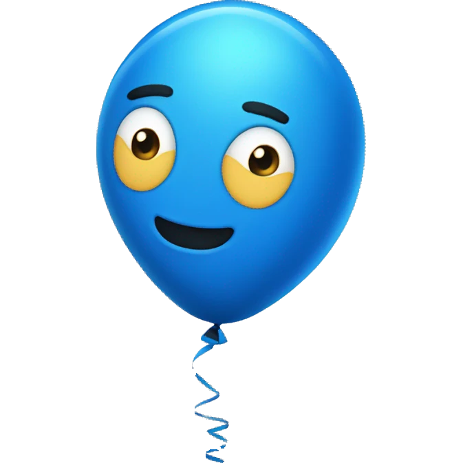 Blue Ballon  emoji