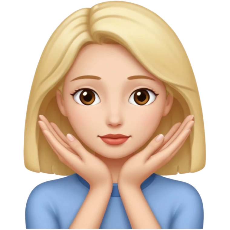 Fingers inside of woman emoji