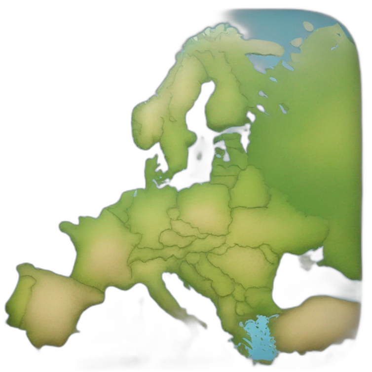 carte de l'europe (sans la Turquie) emoji