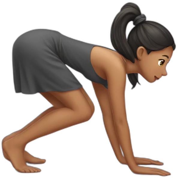 girl-on-all-fours emoji