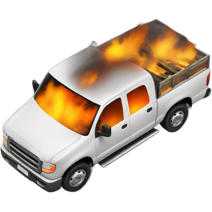 Fire on truck emoji