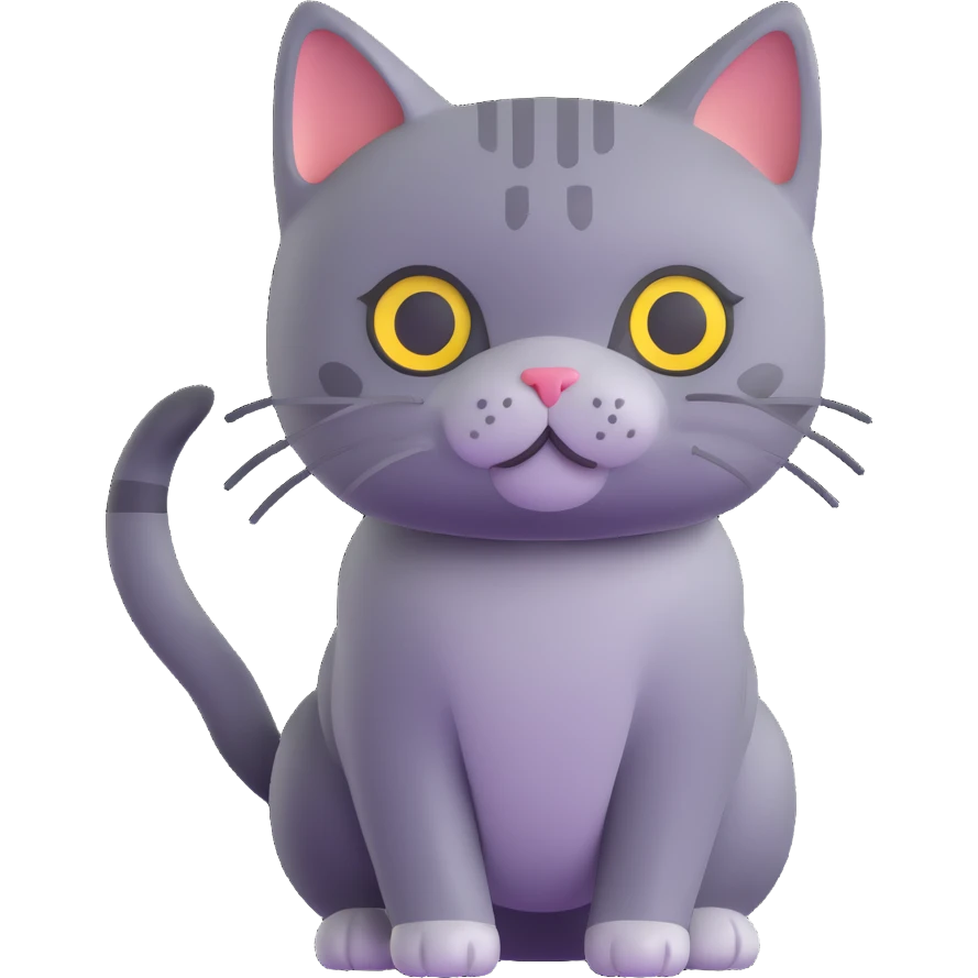 gray cat emoji