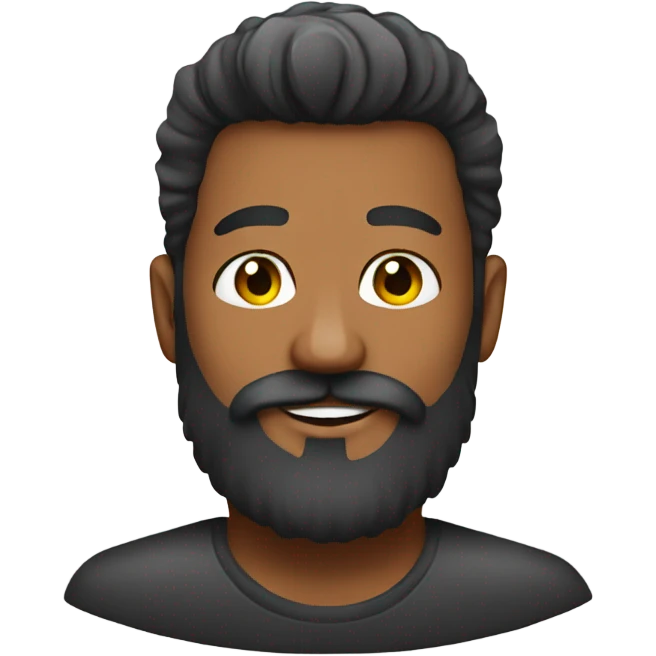 a beard male get nail polished emoji