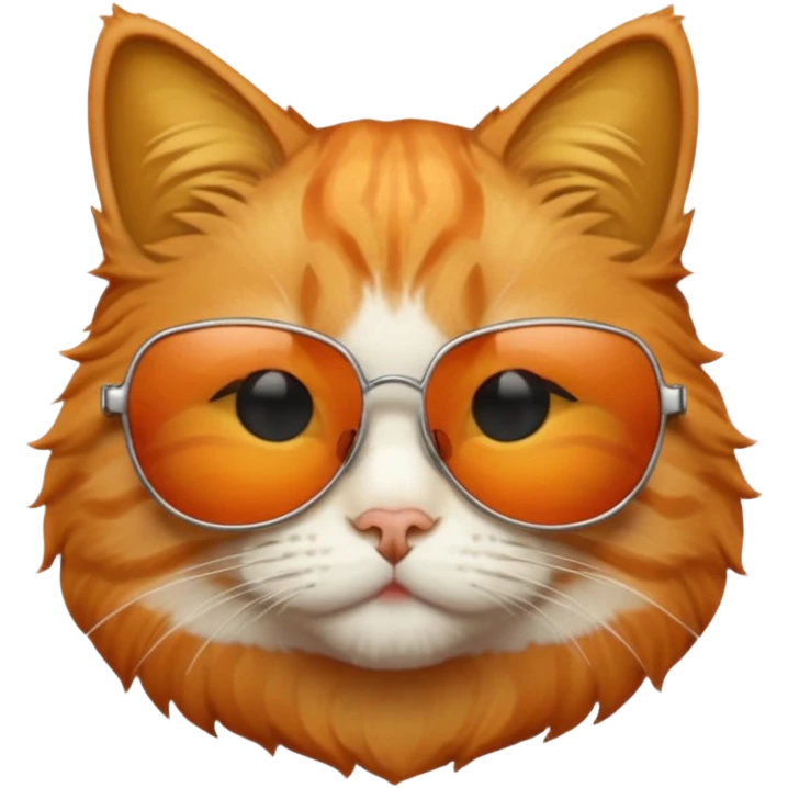 A cat wearing sunglasses emoji