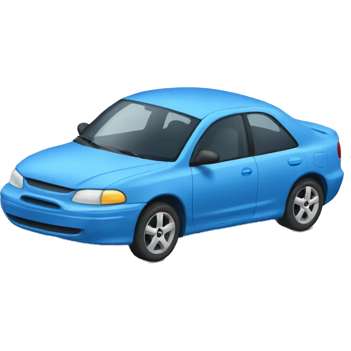 blue car  emoji