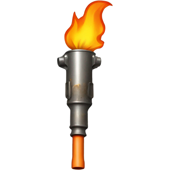 flame thrower  top view emoji