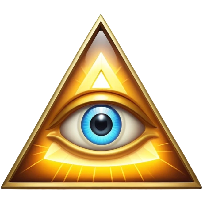 Illuminati triangle eye emoji