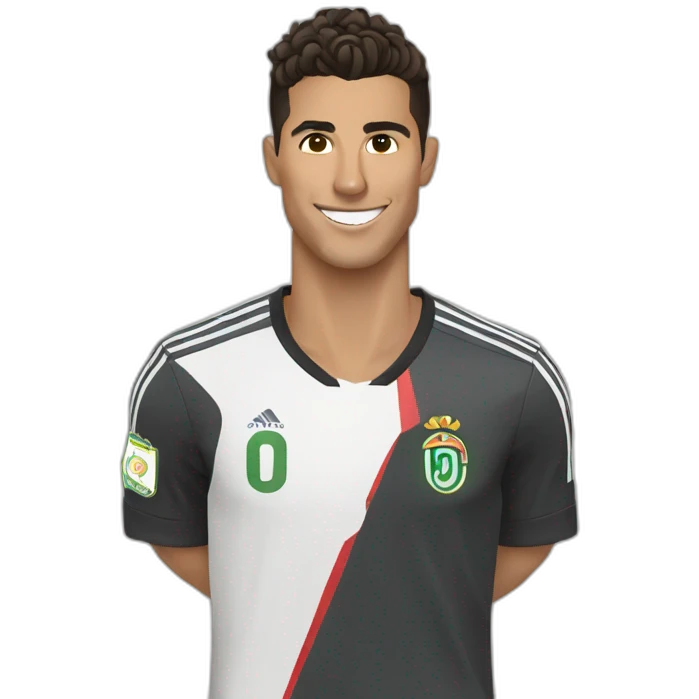 cristiano with alnasr emoji