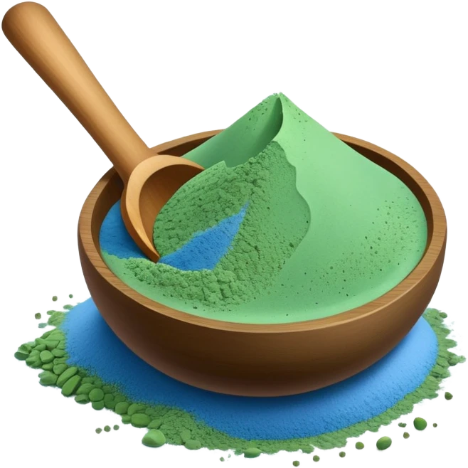 Blue matcha emoji