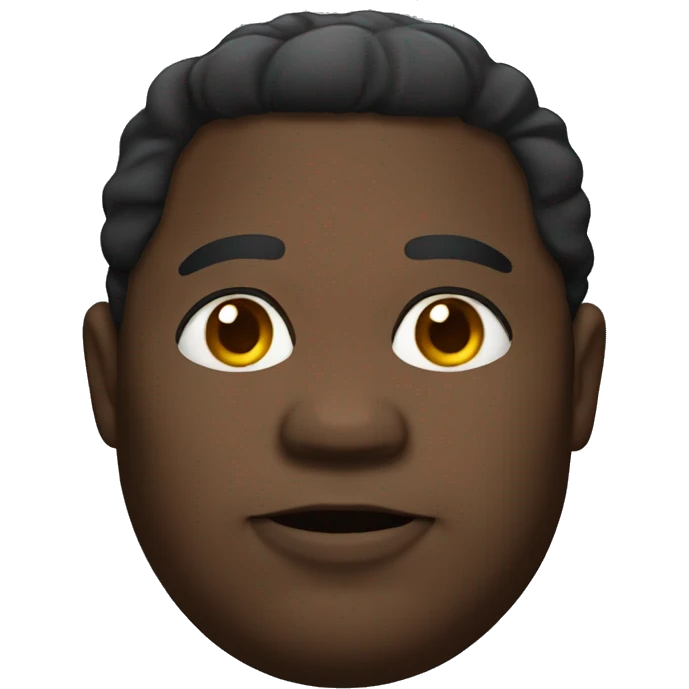 Chubby black man  emoji