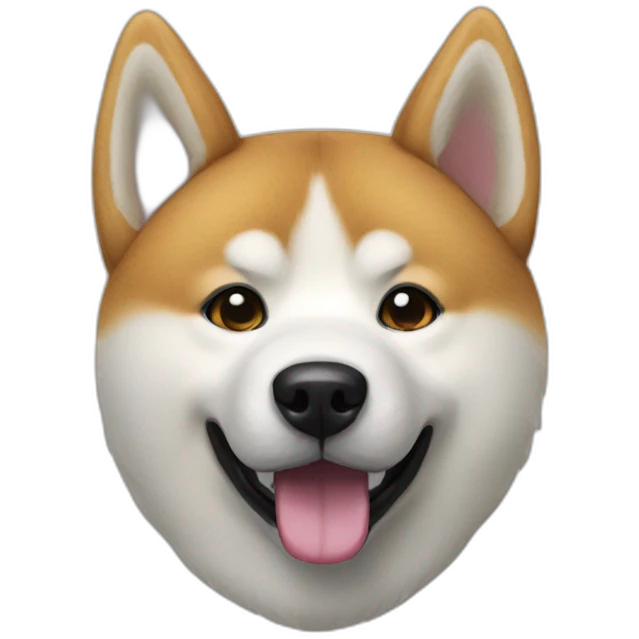 akita inu tire langue emoji