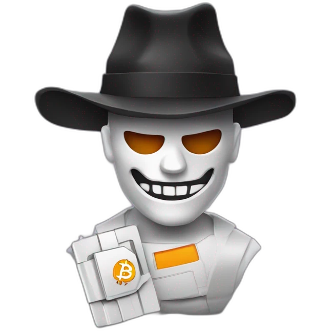 Trezor Hardware Wallet Bitcoin Halloween Style emoji