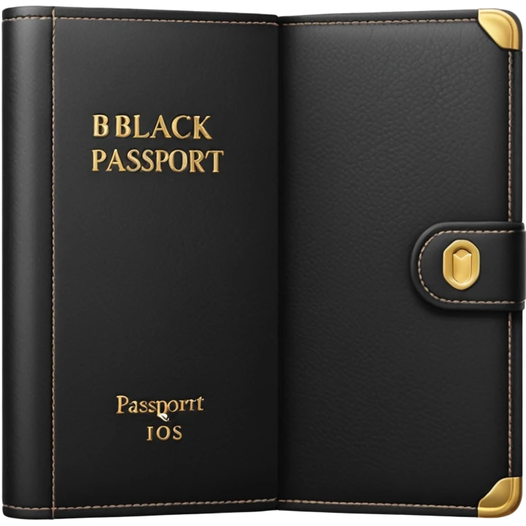 black passport emoji