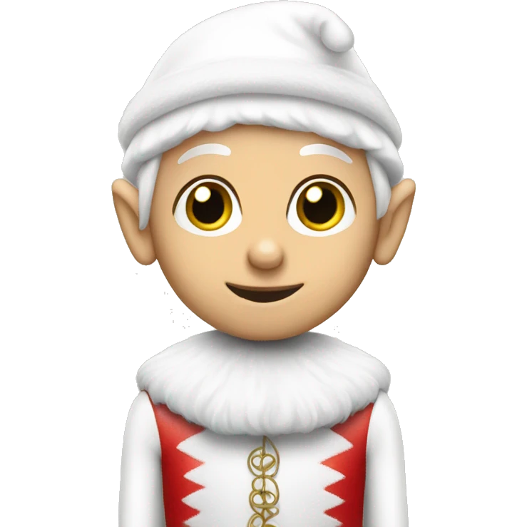 White elf on the shelf emoji