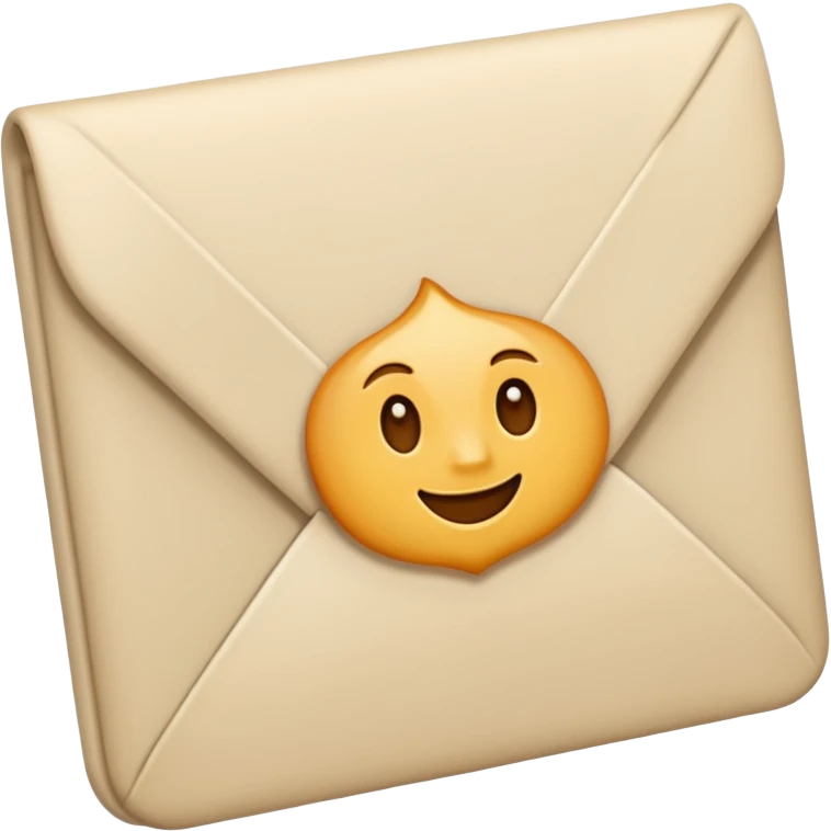 Letter color pale beige creamy emoji