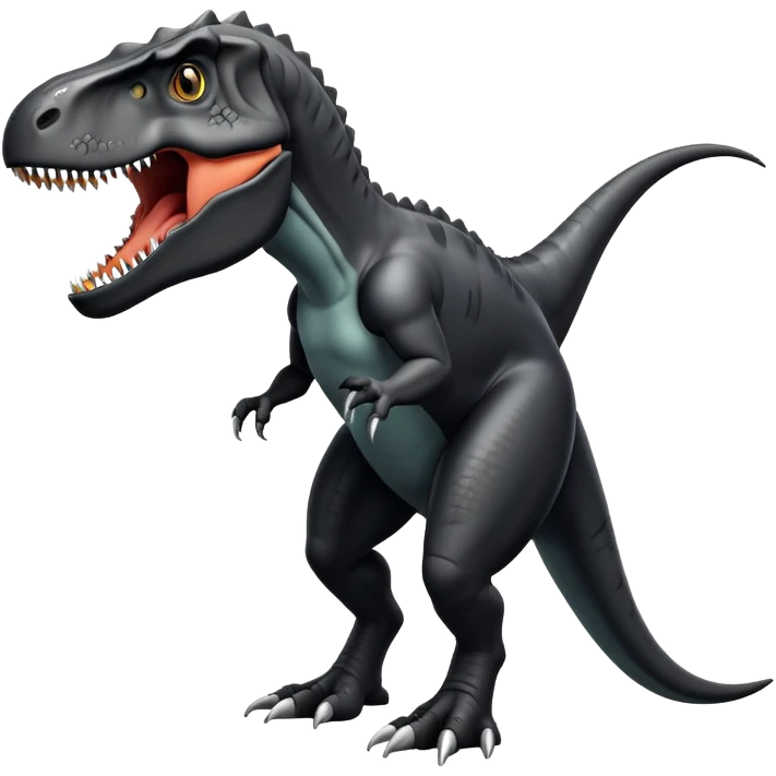 Fully black giganotosaurus  emoji
