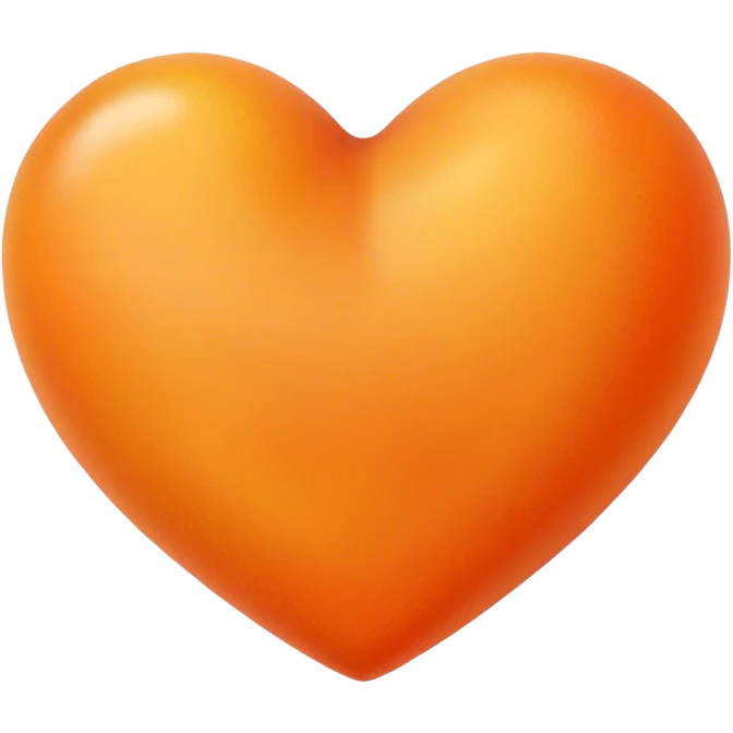 Apricot heart emoji