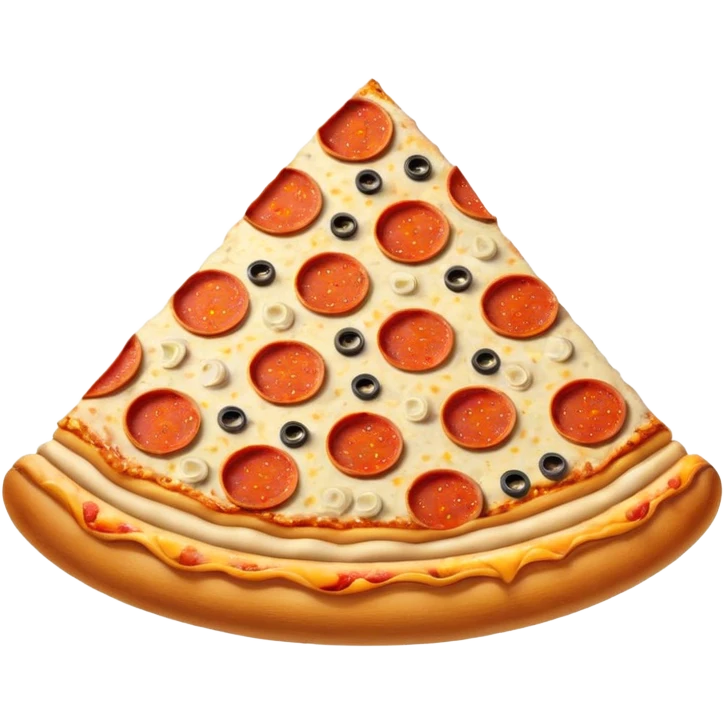 Saturn made of pizza emoji