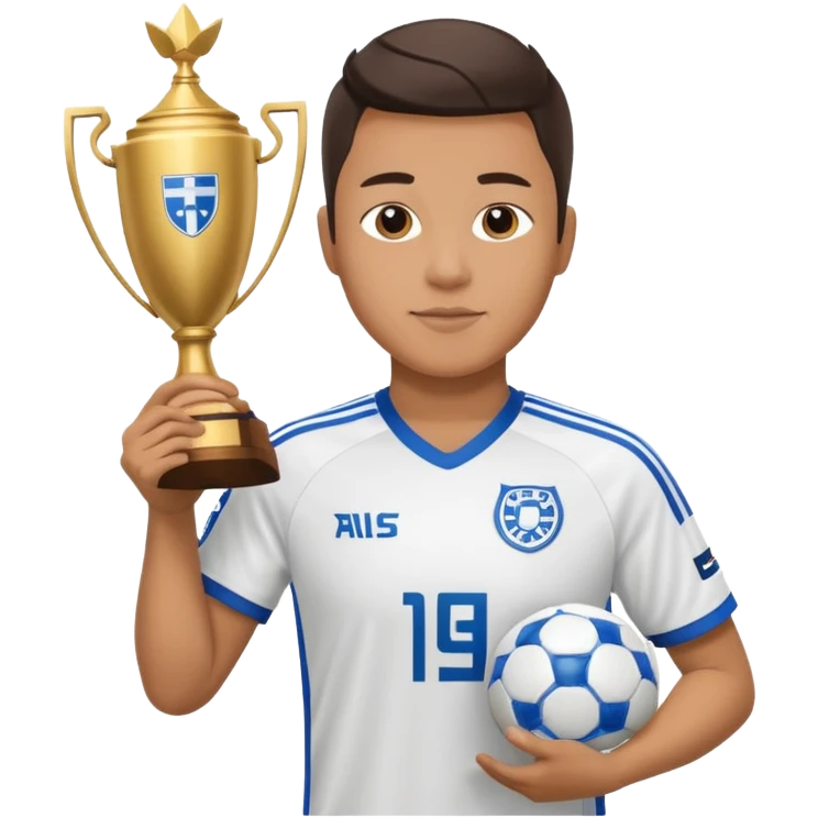 FC Copenhagen fan with trophy emoji