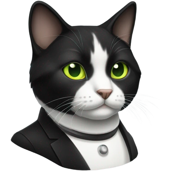 tuxedo cat emoji
