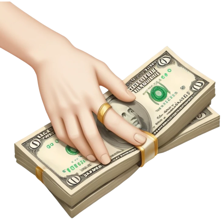 CLINGING ONTO MONEY  emoji