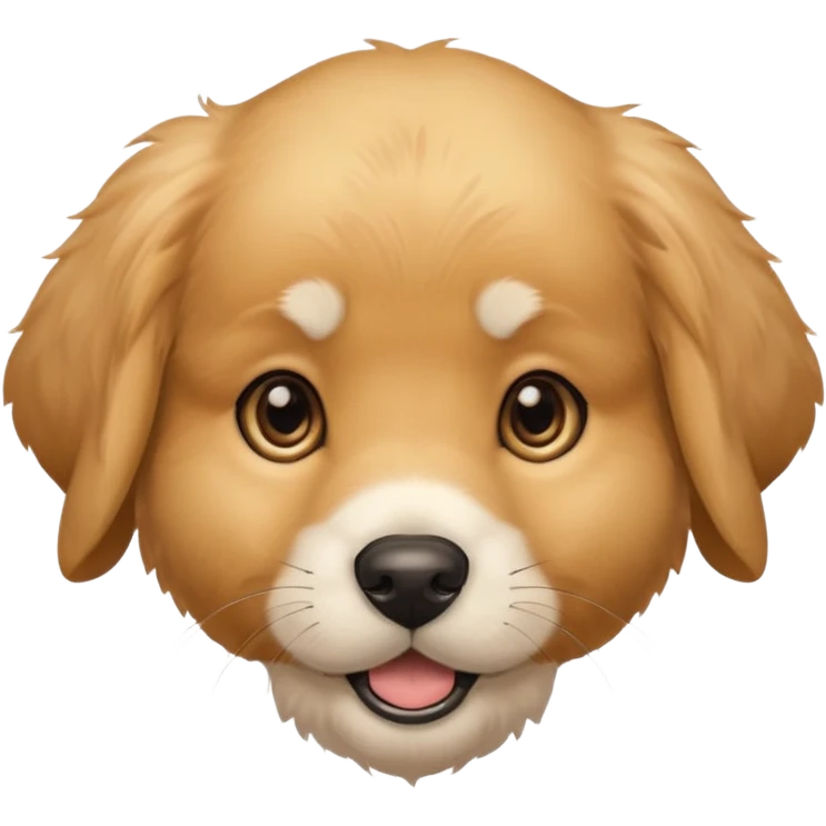 Golden Baby dog face 🐶 emoji