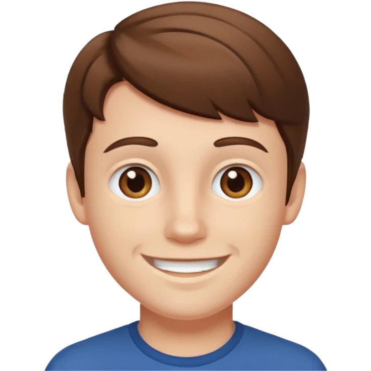 brown hair tall skin color white boy emoji